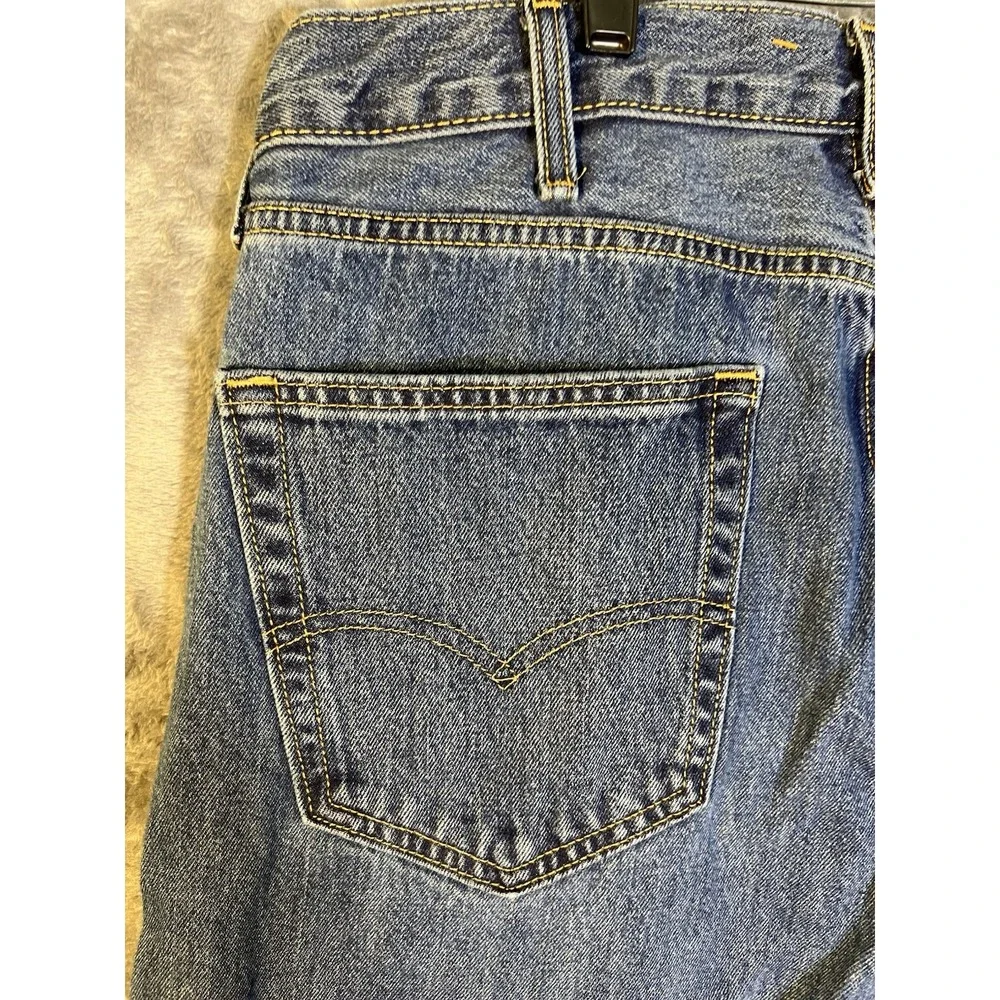 Levis 505 Regular Fit Mens Jeans 38x29 Medium Wash Blue Straight Leg Denim